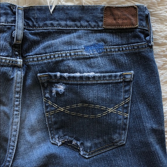 Abercrombie and Fitch Distressed Flare Jeans - Picture 2 of 7